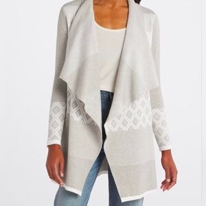 Chiana Graphic Open Drape Cardigan (Cozy, Warm, Winter)
